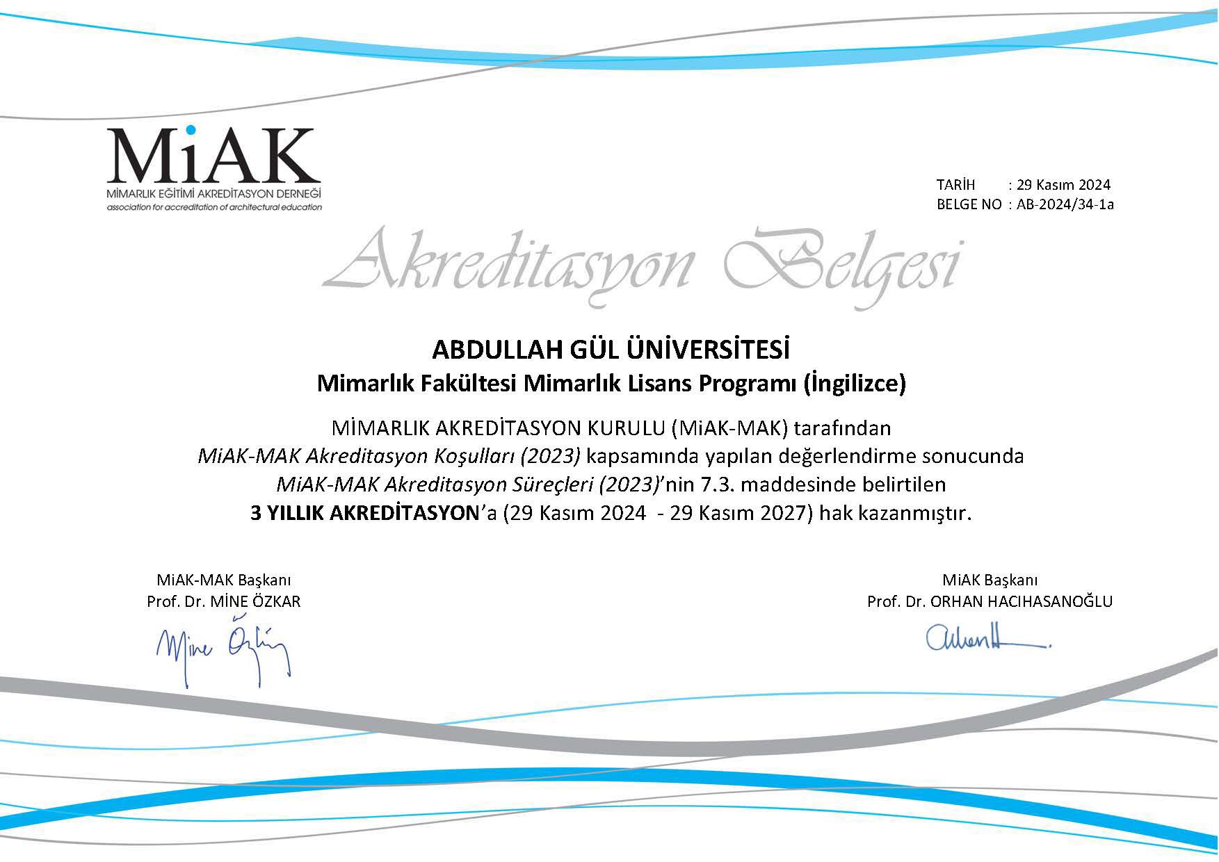 agu-architecture-has-been-granted-a-3-year-accreditation